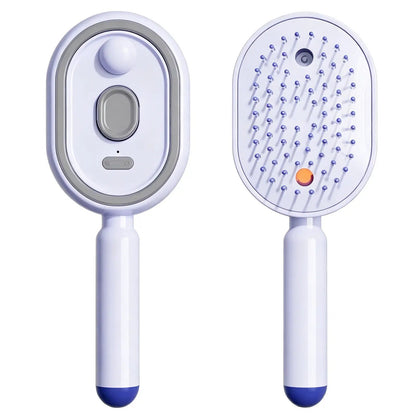 3-in-1 Mist Hair Brush ✨ — Spray, Massage & Self-Clean