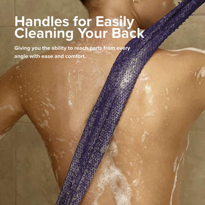 🛁 Exfoliating Bath Net – Easy Back Scrubbing & Smoother Skin
