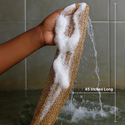 🛁 Exfoliating Bath Net – Easy Back Scrubbing & Smoother Skin