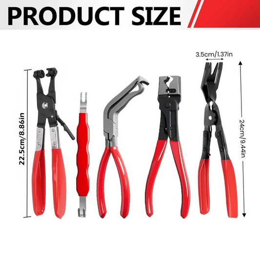 🛠️ 5-Piece Automotive Disconnect Pliers Set for Stubborn Clips & Connectors