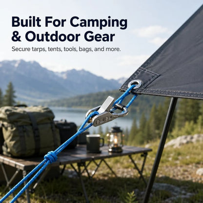 No-Knot Rope Tensioner Kit 🏕️ | Pull, Lock & Secure
