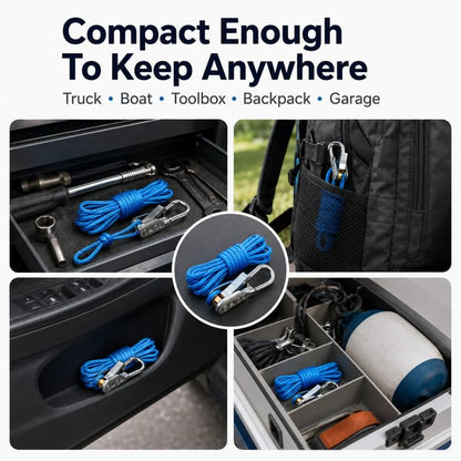 No-Knot Rope Tensioner Kit 🏕️ | Pull, Lock & Secure