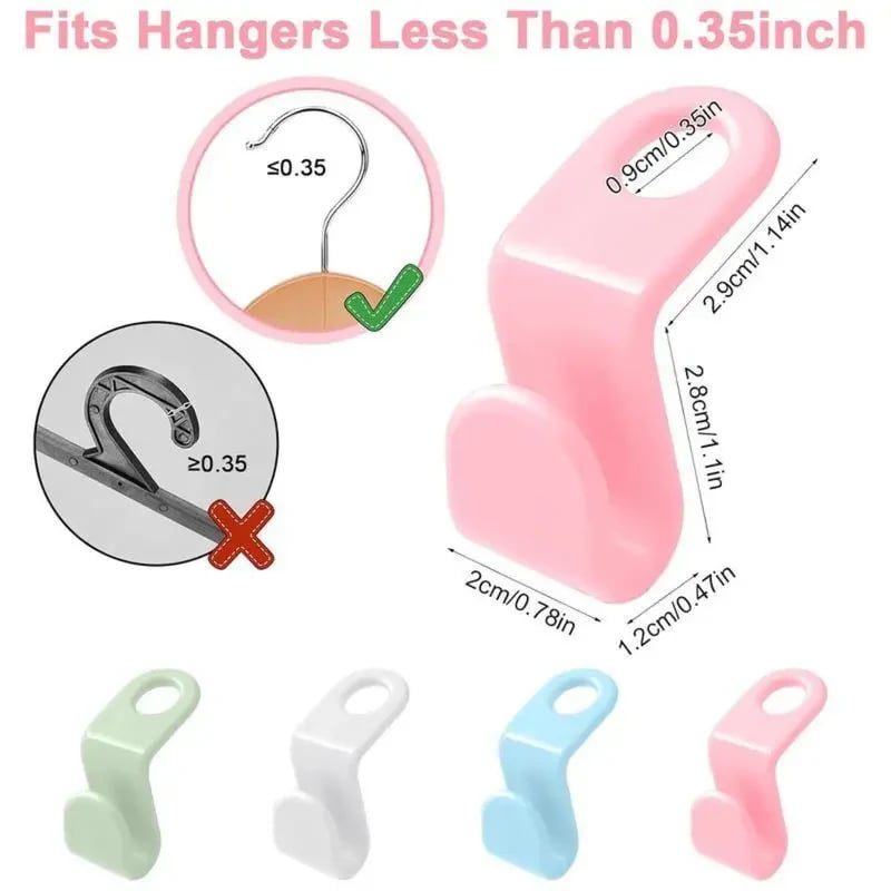 ✨ Create More Closet Space Instantly — 20 Space-Saving Hanger Hooks