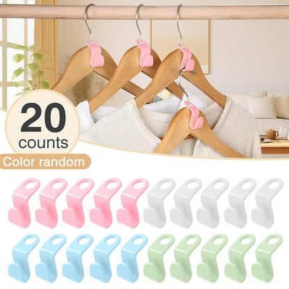 ✨ Create More Closet Space Instantly — 20 Space-Saving Hanger Hooks