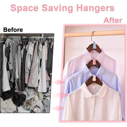 ✨ Create More Closet Space Instantly — 20 Space-Saving Hanger Hooks