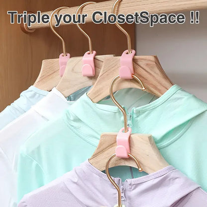 ✨ Create More Closet Space Instantly — 20 Space-Saving Hanger Hooks