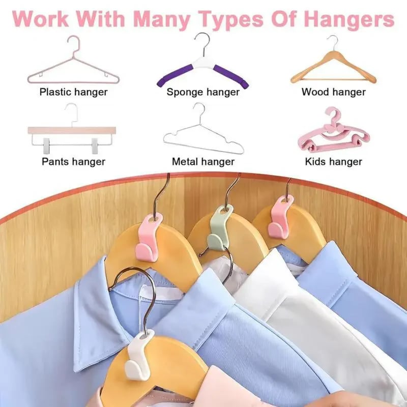 ✨ Create More Closet Space Instantly — 20 Space-Saving Hanger Hooks