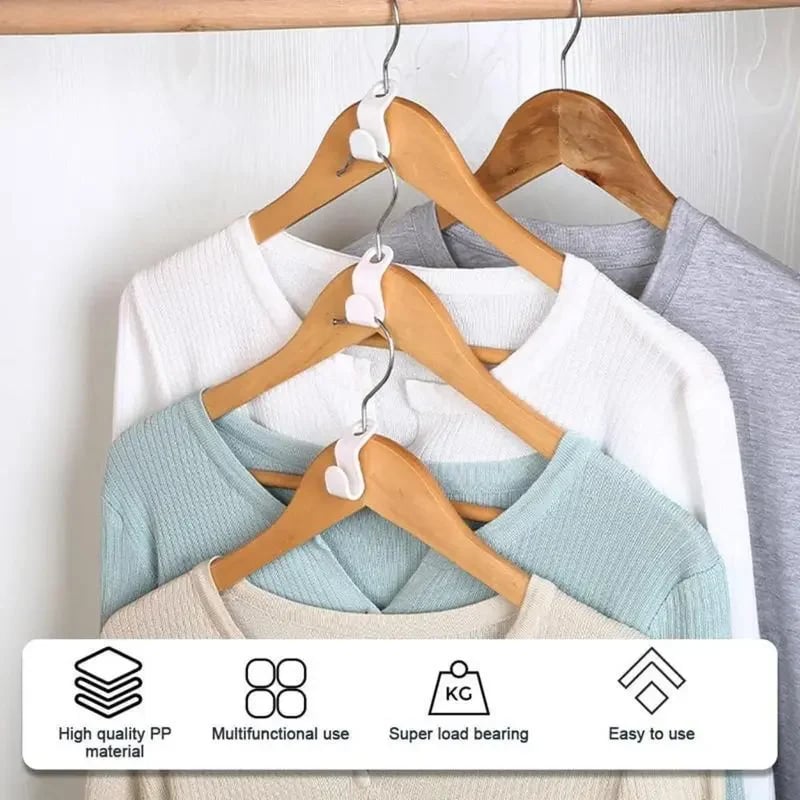 ✨ Create More Closet Space Instantly — 20 Space-Saving Hanger Hooks