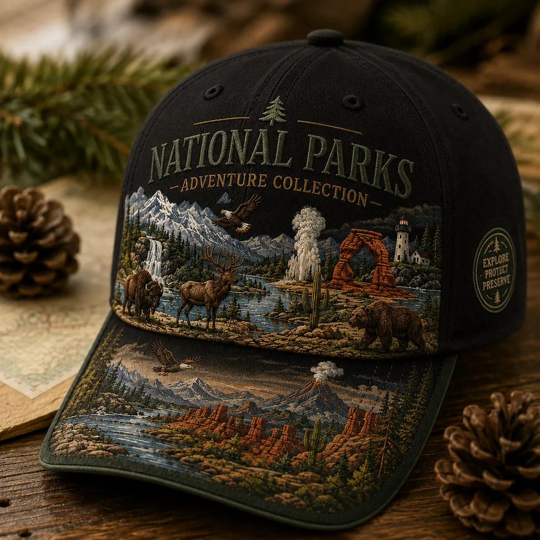 🇺🇸 Last Day Promo: 49% OFF - 🏞️ National Park Adventure Cap