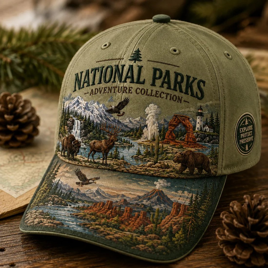 🇺🇸 Last Day Promo: 49% OFF - 🏞️ National Park Adventure Cap