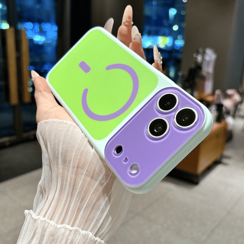 🎨 Dopamine Color Block Magnetic Phone Case for iPhone ✨