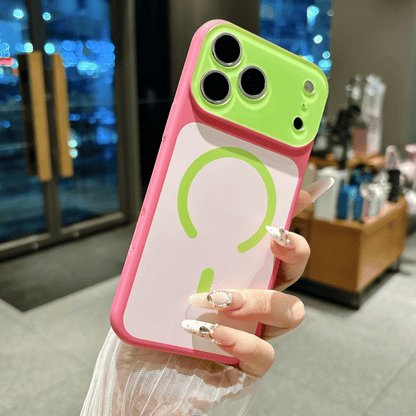 🎨 Dopamine Color Block Magnetic Phone Case for iPhone ✨