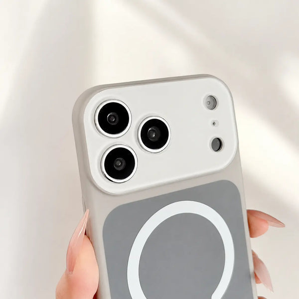 🎨 Dopamine Color-Block Magnetic iPhone Case – Bold Style, Everyday Protection ✨
