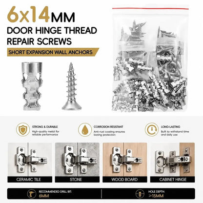 Door Hinge Repair Screws 🔩 — Fix Loose Hinges Without Replacing Cabinets