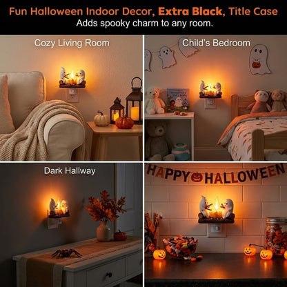 Ghost Campfire Night Light — Funny Halloween Nightlight Indoor Decorations👻✨