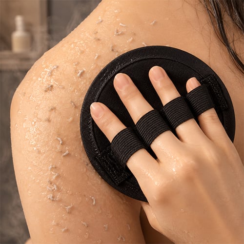 No-Pain Exfoliating Bath Glove – Smooth Skin with Just Water ✨