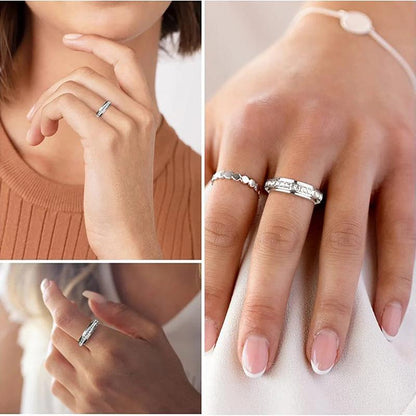 💍 Rotating Crystal Ring, Relieves Anxiety, Symbolizes Vows & Luck（🔥 49% OFF）
