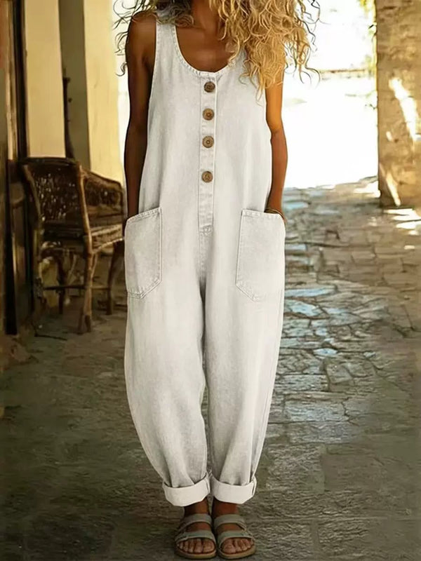 🤠👖Vintage Loose Wide Leg Denim Bib Overalls for Women(📦Buy 2 Free Shipping)