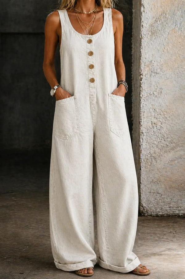 🤠👖Vintage Loose Wide Leg Denim Bib Overalls for Women(📦Buy 2 Free Shipping)
