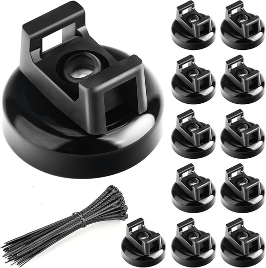 🧲 Heavy-Duty Magnetic Cable Tie Mounts – Ultimate Wire Management Solution⚡