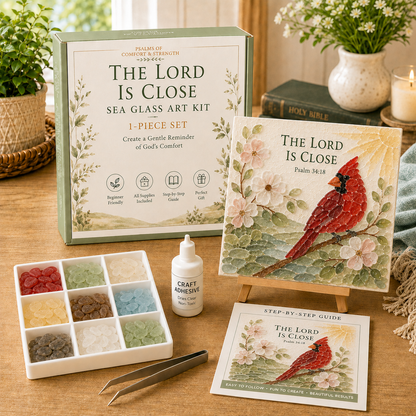 ✝️ Psalms of Comfort & Strength Sea Glass Art Kit 🎁 Buy 2 Get 1 FREE — Add Any 3 Pcs To Cart🎉