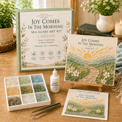 ✝️ Psalms of Comfort & Strength Sea Glass Art Kit 🎁 Buy 2 Get 1 FREE — Add Any 3 Pcs To Cart🎉