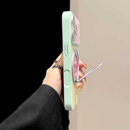 🎨Dopamine Colors Magnetic Case,with 360° Rotating Ring Stand, Wireless Charging Compatible with MagSafe