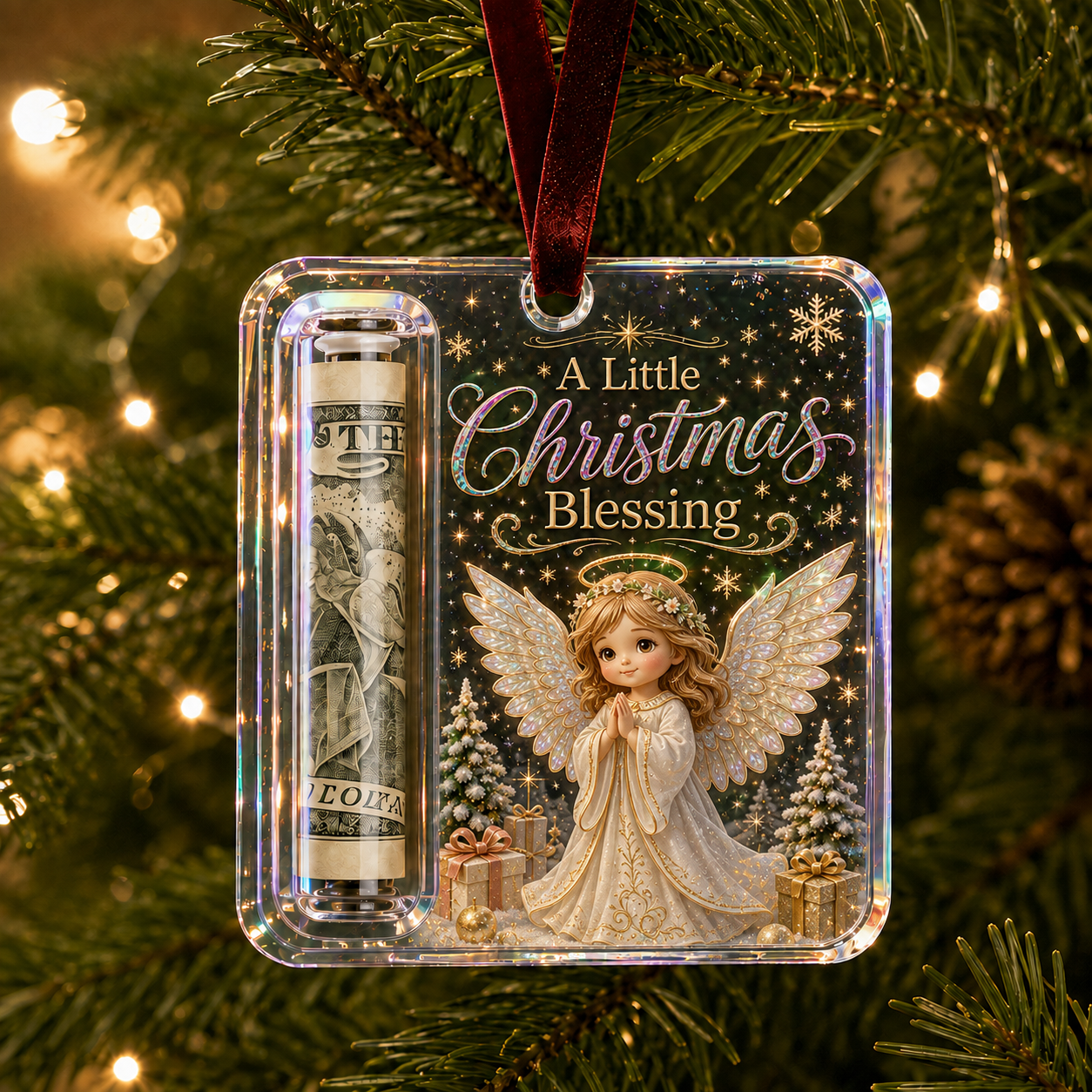 🎄Christmas Cash Gift Ornament- Make Cash Feel Like A Real Christmas Gift 💵