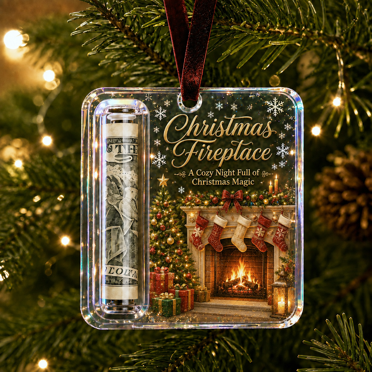 🎄Christmas Cash Gift Ornament- Make Cash Feel Like A Real Christmas Gift 💵