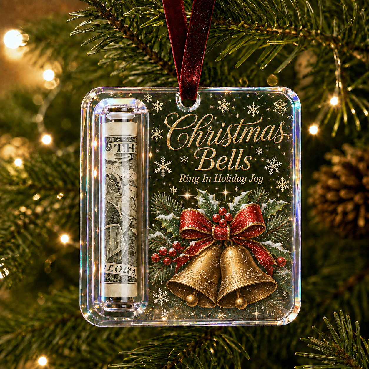 🎄Christmas Cash Gift Ornament- Make Cash Feel Like A Real Christmas Gift 💵