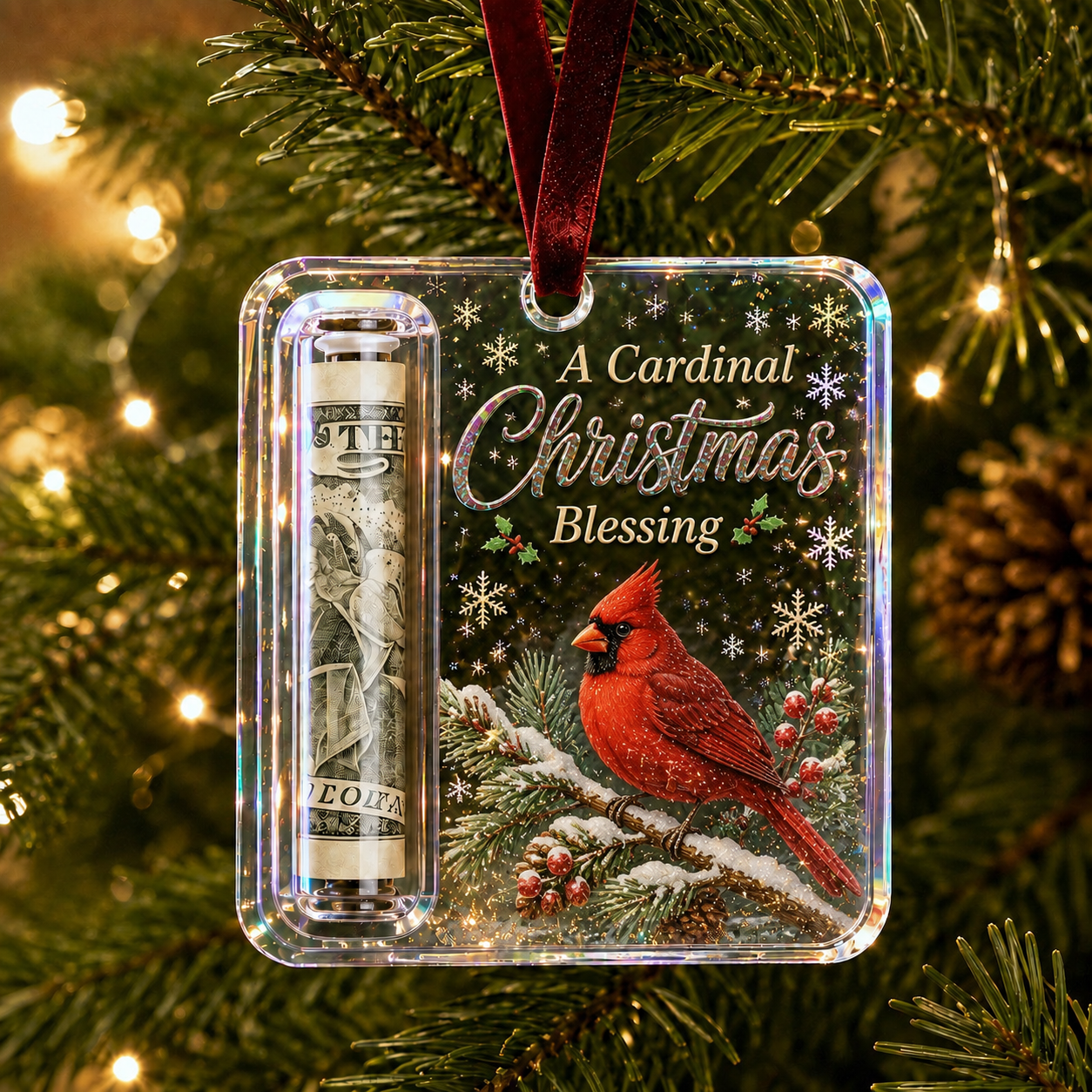 🎄Christmas Cash Gift Ornament- Make Cash Feel Like A Real Christmas Gift 💵