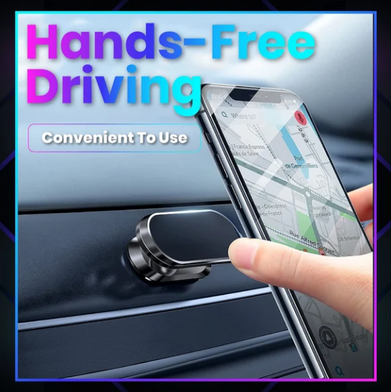 Ultra-Strong Magnetic Car Phone Holder – 360° Adjustable, Secure on Every Drive