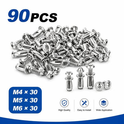 🔩 Expandable Locking Nuts – Strong Threads for Thin Materials