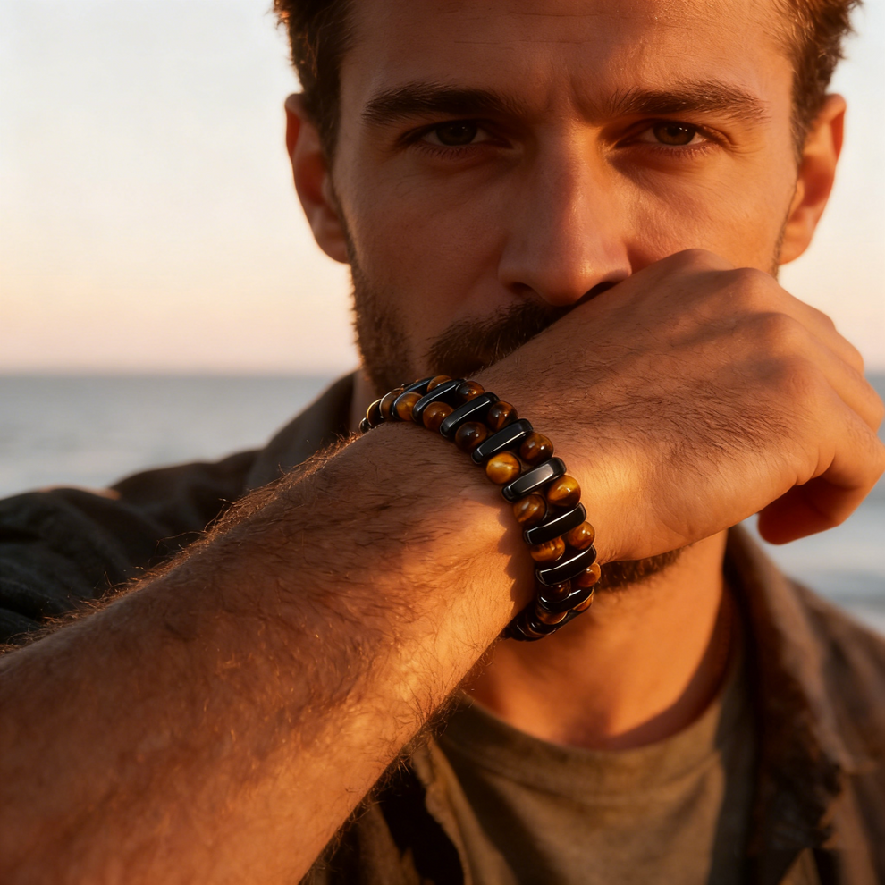 Natural Tiger's Eye Stone Bracelet 🎁 Buy 2 Get 1 FREE — Add Any 3 Pcs To Cart🎉