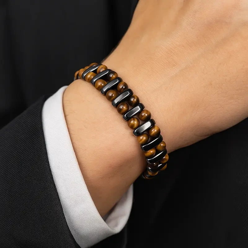 Natural Tiger's Eye Stone Bracelet 🎁 Buy 2 Get 1 FREE — Add Any 3 Pcs To Cart🎉