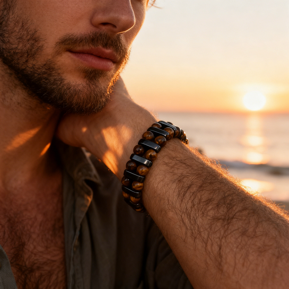 Natural Tiger's Eye Stone Bracelet 🎁 Buy 2 Get 1 FREE — Add Any 3 Pcs To Cart🎉