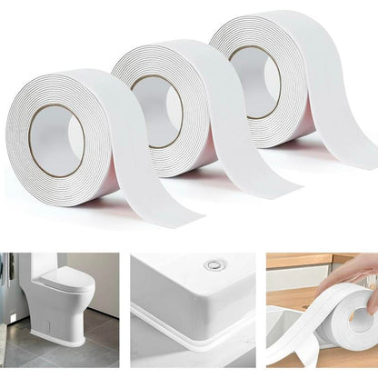 🛁 Self-Adhesive Bath Sealant Strip – Peel, Stick & Seal | 3 Rolls, 3.2m × 38mm