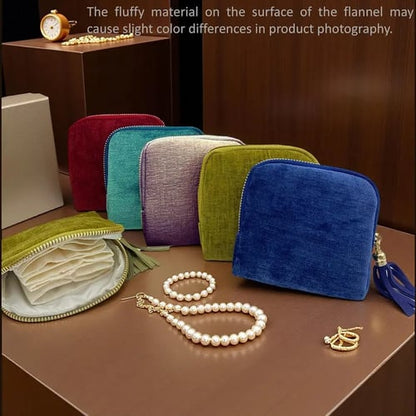 💍Jewelry zippered pocket case Travel Jewelry Bag