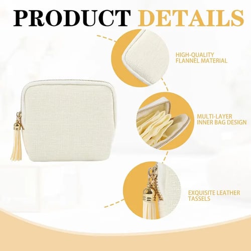 💍Jewelry zippered pocket case Travel Jewelry Bag