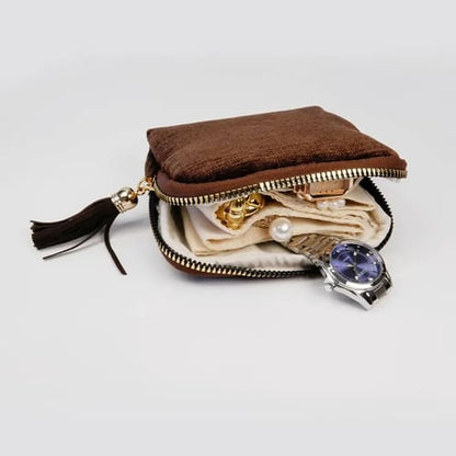 💍Jewelry zippered pocket case Travel Jewelry Bag