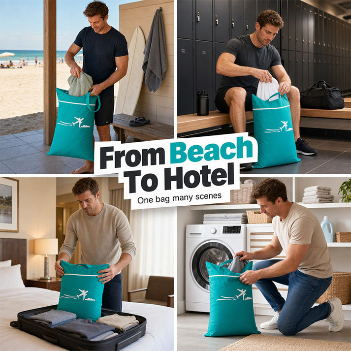 🎁 BUY 1 GET 1 FREE – Large Waterproof Travel Bag for Wet & Dirty Clothes