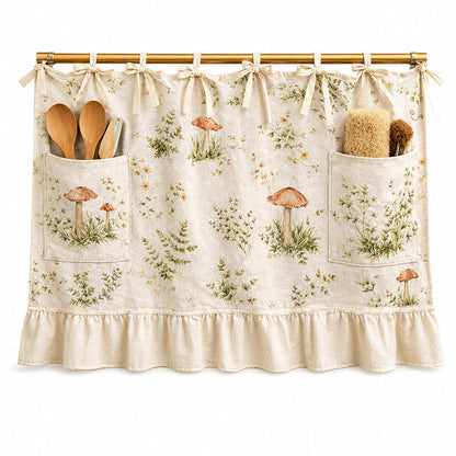 🧺 Oven Skirt Curtain With Pockets – Cottage Style Storage For Your Kitchen!