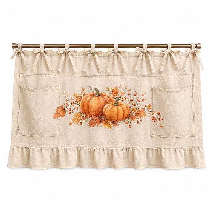 🧺 Oven Skirt Curtain With Pockets – Cottage Style Storage For Your Kitchen!