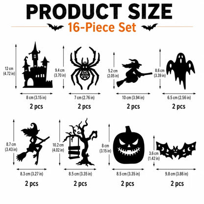 Halloween LED Silhouette Wall Light Stickers