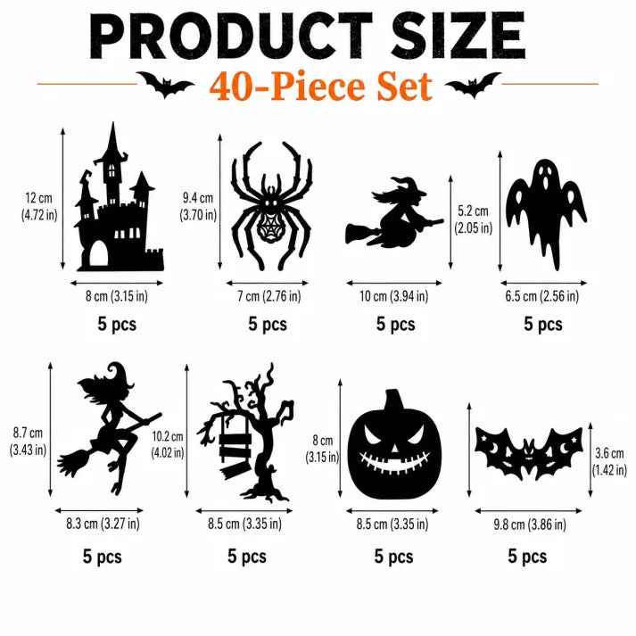 Halloween LED Silhouette Wall Light Stickers