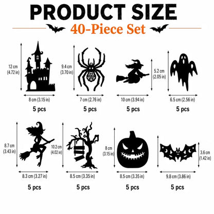 Halloween LED Silhouette Wall Light Stickers