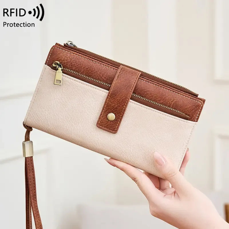 ✨ Elegant RFID Long Wallet – Stylish, Spacious & Easy to Carry