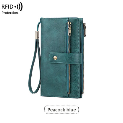 ✨ Elegant RFID Long Wallet – Stylish, Spacious & Easy to Carry