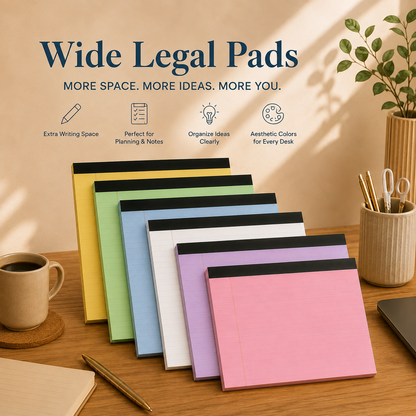 ✨ Premium Wide Legal Pads – More Space for Ideas, Plans & Creativity