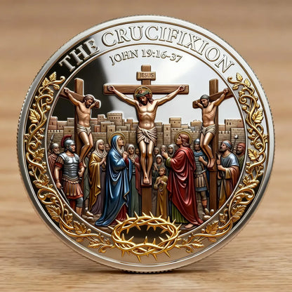 ✝️ Jesus Christ Crucifixion & Resurrection Commemorative Coin | Christian Faith Keepsake